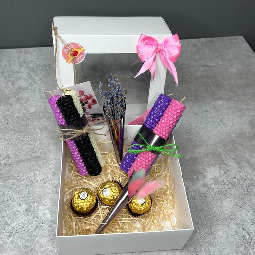 Lavender and Lagurus scented Gift set