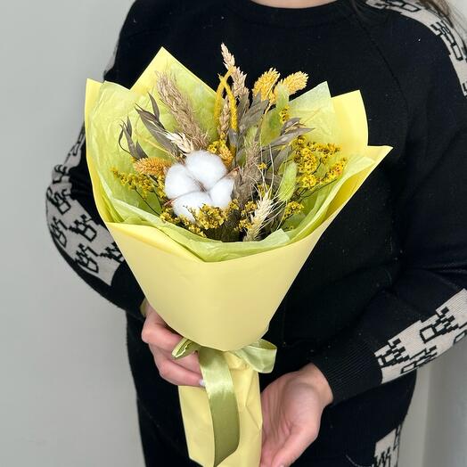 Букет с хлопком