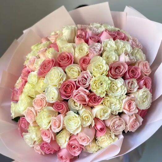 101 нежная роза