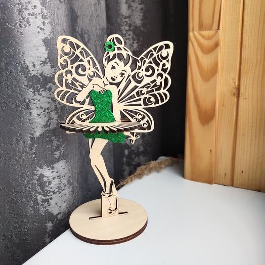 Салфетница фея в блестящем платье
