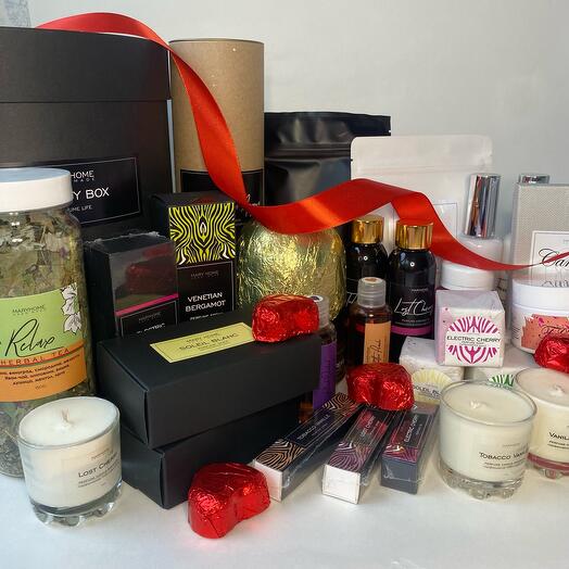 XL: 14февраля, 8марта, парфюмерный набор красоты BEAUTY BOX PERFUME LIFE - BLACK