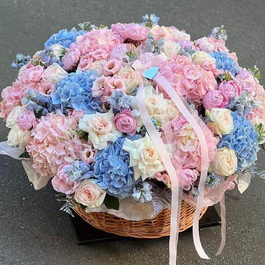 Basket of flowers for her