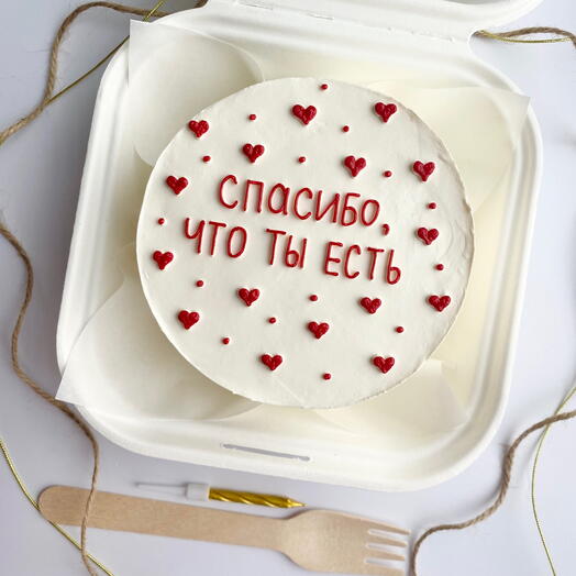 Бенто торт «спасибо , что ты есть»