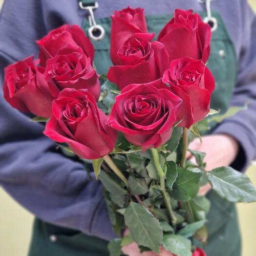 Розы Эквадор 60 см., 9шт