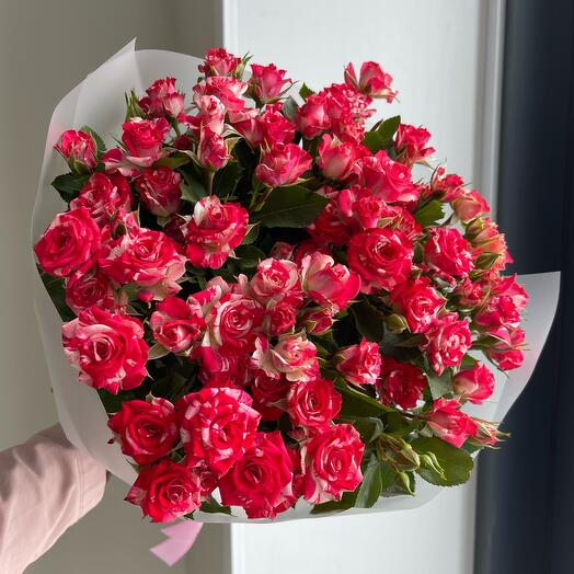 15 кустовых роз Фаер