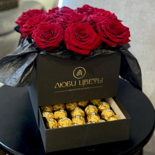 Rosas con Ferrero Roche