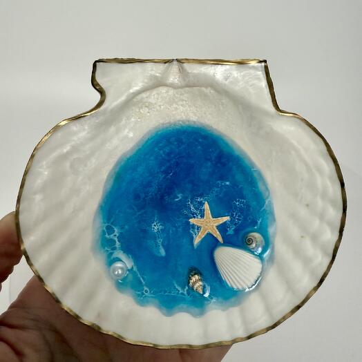 🐚 Декоративная композиция &quot;Ocean Dreams&quot; в морской ракушке