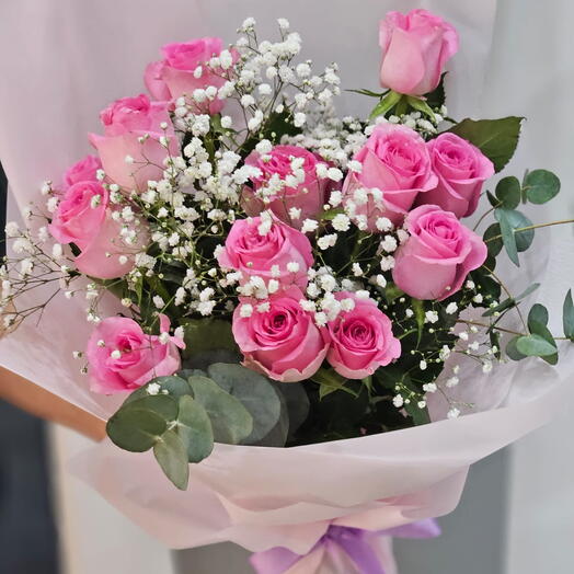 Pink blossom bouquet