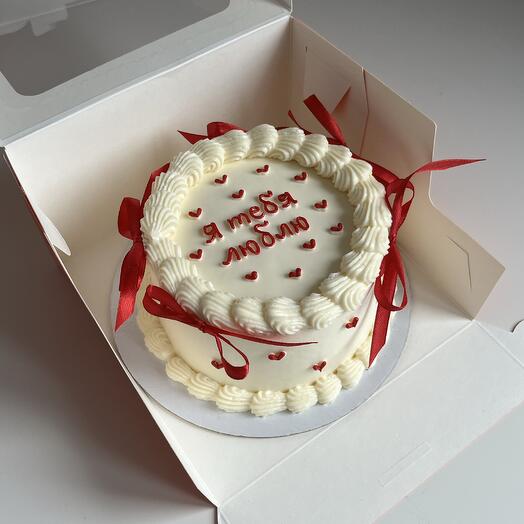 Бенто торт с бантиками я тебя люблю