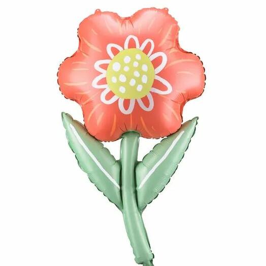 Flower balloon with helium