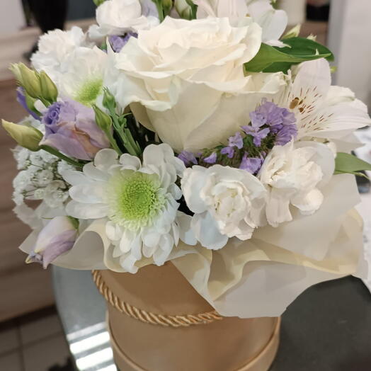 FlowerBox biało-rożowy