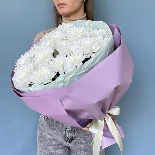 Белая хризантема