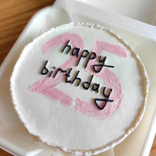 Бенто-торт "happy birthday" с цифрой на день рождения, юбилей