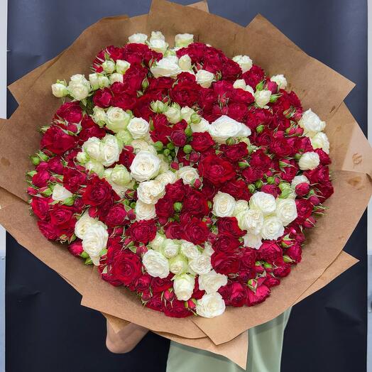 Микс кустовых роз