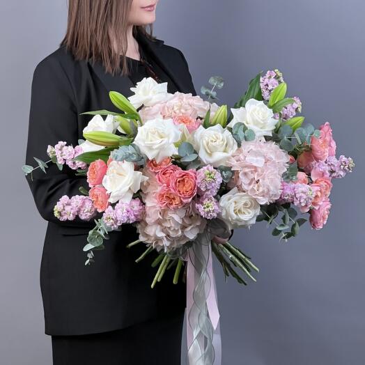 Цветы Букет Art Flowers Лавандовый Рассвет