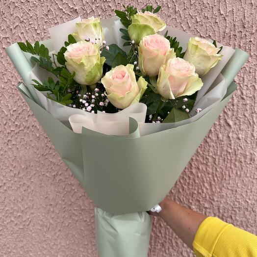 Букет из нежно-розовой 🌸розы