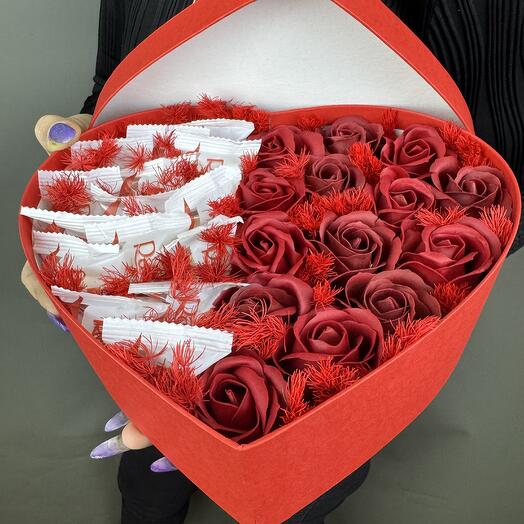 Композиция из мыльных цветов