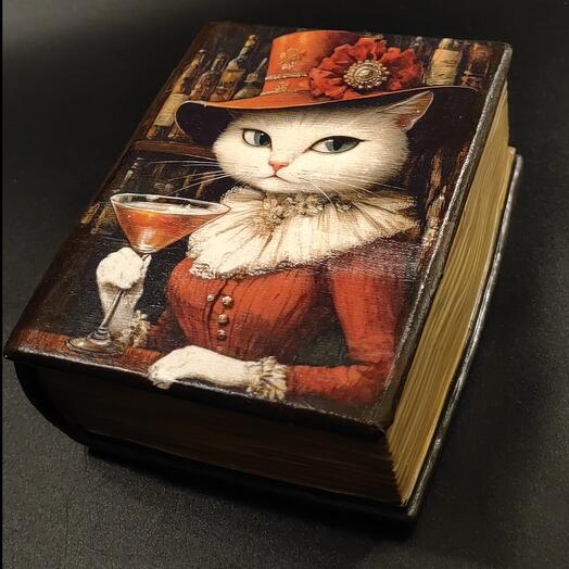 Аромасвеча "книга" с ароматом "Богемная роза"