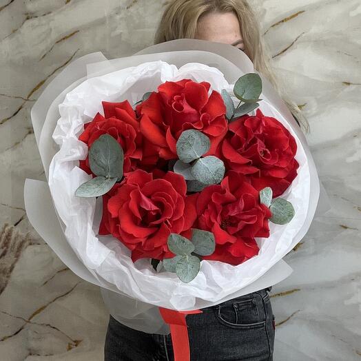 Французские розы с эвкалиптом 💗