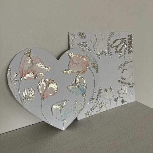 2 картины «Тюльпаны»