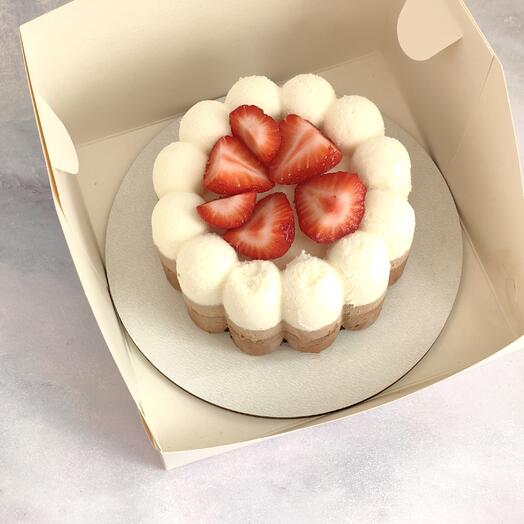 Муссовый бенто маме, торт три шоколада подарок маме, для любимой мамы,  подарок на день мамы