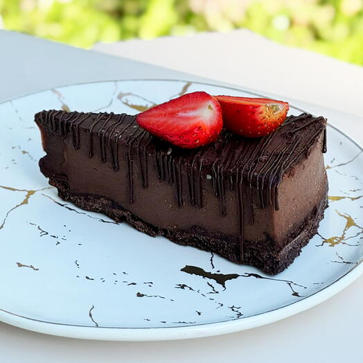 Vegano chocolate plátano