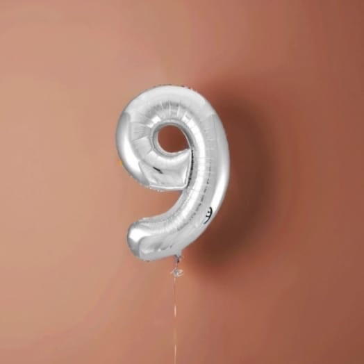 Цифра «9»,серебро