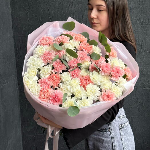 51 шикарный микс диантусов с эвкалиптом  💕