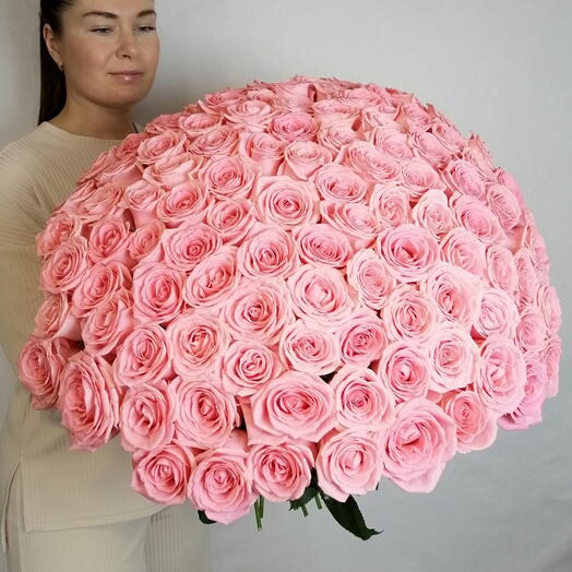 🥰101 роза розовая сорта Софи Лорен🥰
