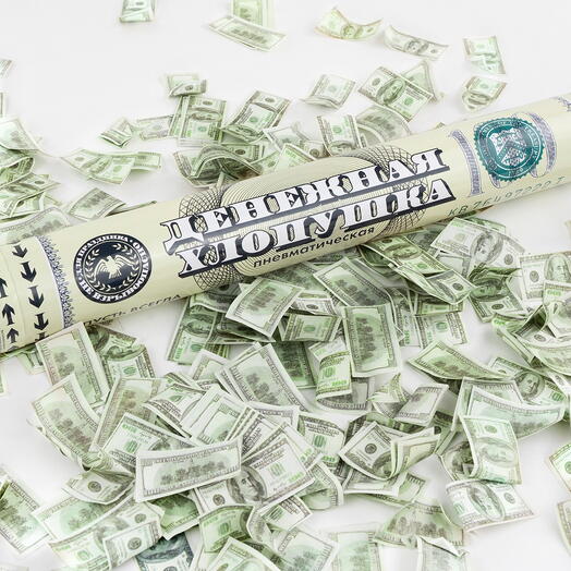 Пневмохлопушка (16/40 см), Деньги, Доллары