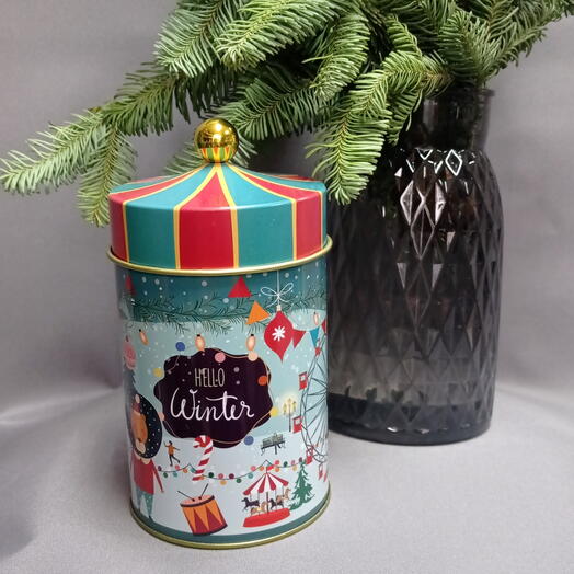 Подарочная баночка новогодняя "Hello Winter"