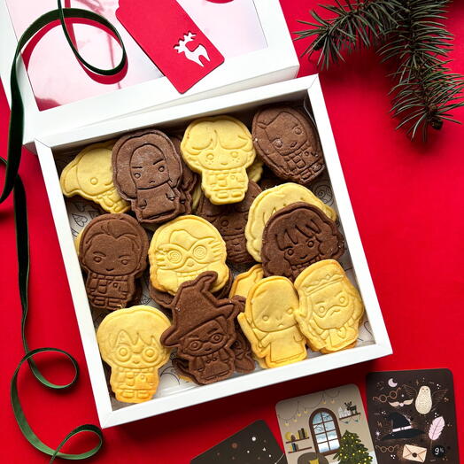 Печенье "Гарри и компания" 12 героев на Новый год тайному Санте, девушке, подруге, сестре, коллеге