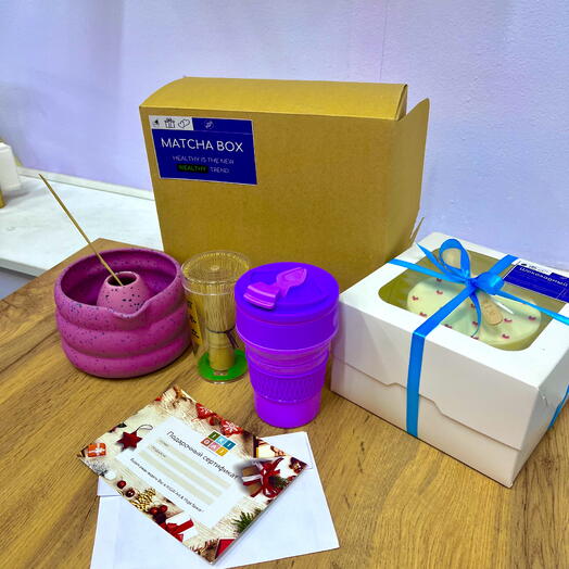 Бокс Матча бокс+Стакан+Сертификат+Бенто