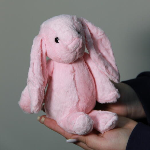 Милый розовый зайка