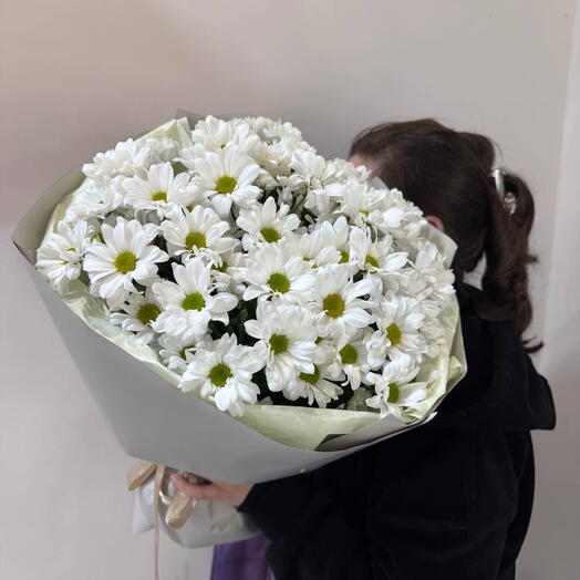 Букет из хризантемы Кеннеди белой