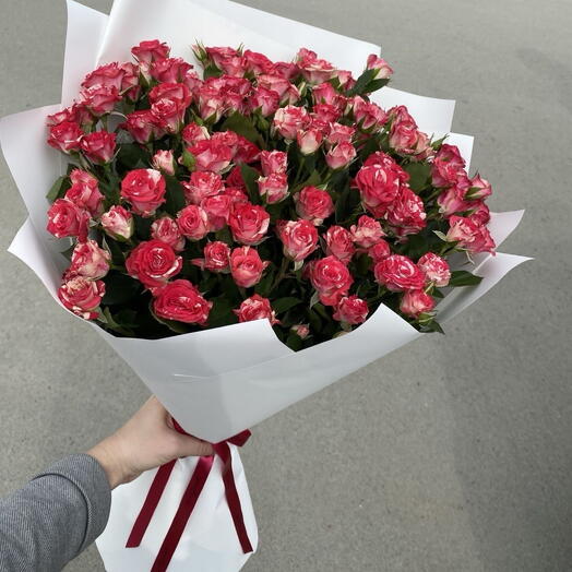Букет из кустовой Розы спрей