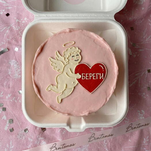 Бенто торт Береги на День Святого Валентина, коллекция «14 февраля»