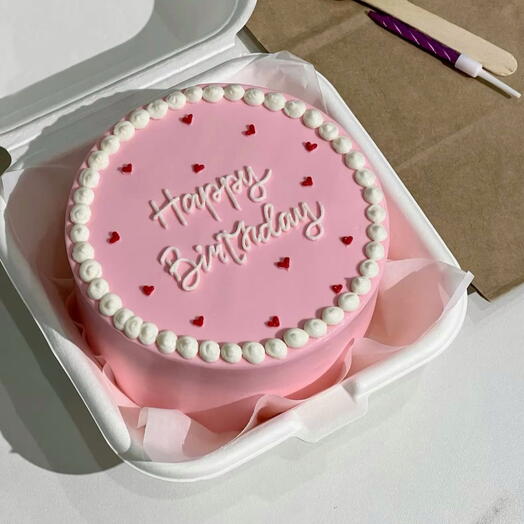 Бенто торт Happy Birthday для девушки, подруги, мамы
