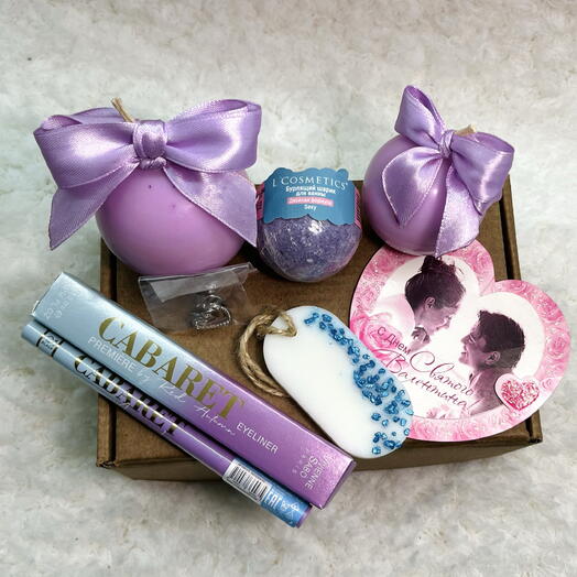 Набор для влюбленных «Сиреневое наслаждение» — Подарок, который говорит о чувствах