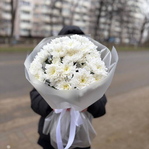 🌺Букет из белоснежных хризантем 🌺