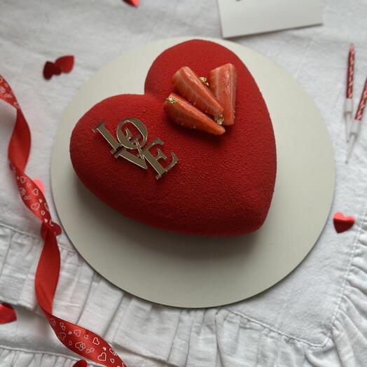 Бенто - торт сердце ♥️  на 14 февраля для девушки , парня , мужа , жены