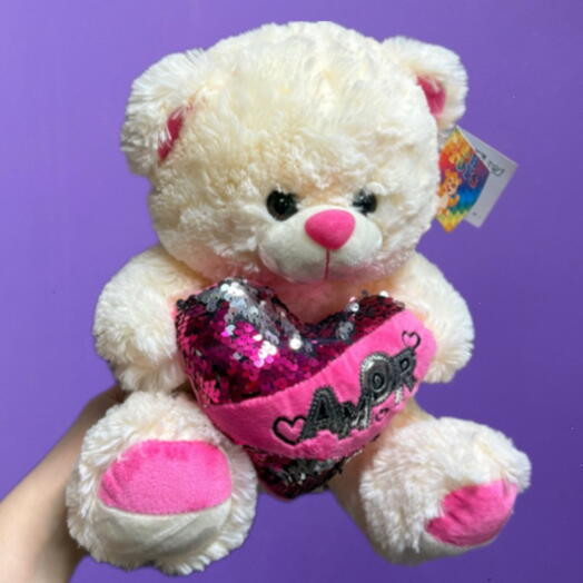 Мишутка с сердцем amor