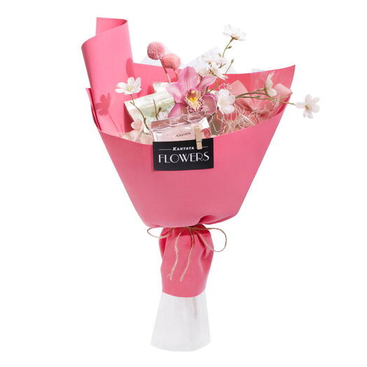 Букет чай, нуга и орхидея «Рассвет в саду», Кантата