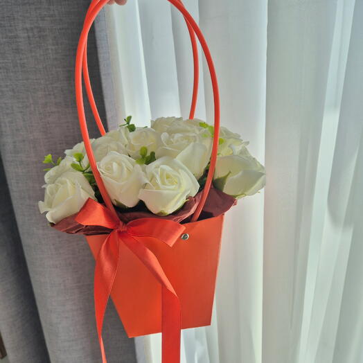 Букет роз из мыльной пены / 6