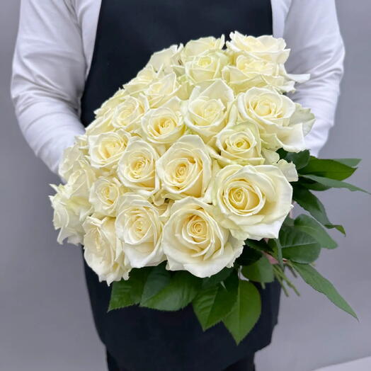 Букет из 25 белых роз N1264
