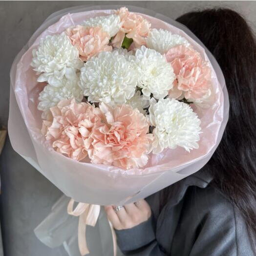 Букет хризантемы и диантусов до 2000₽ 💐 / хит