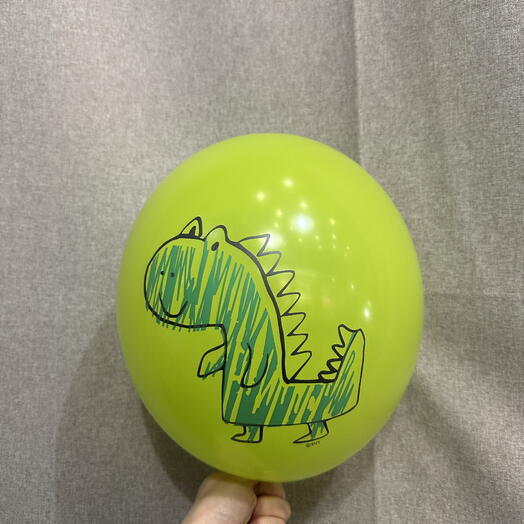 Шар детский рисунок салатовый