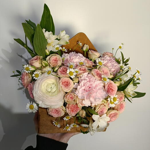 Конверт с цветами