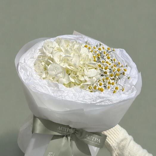 Букет Комплимент с гортензией White