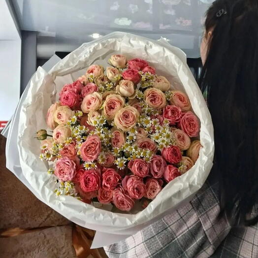 Микс кустовых роз